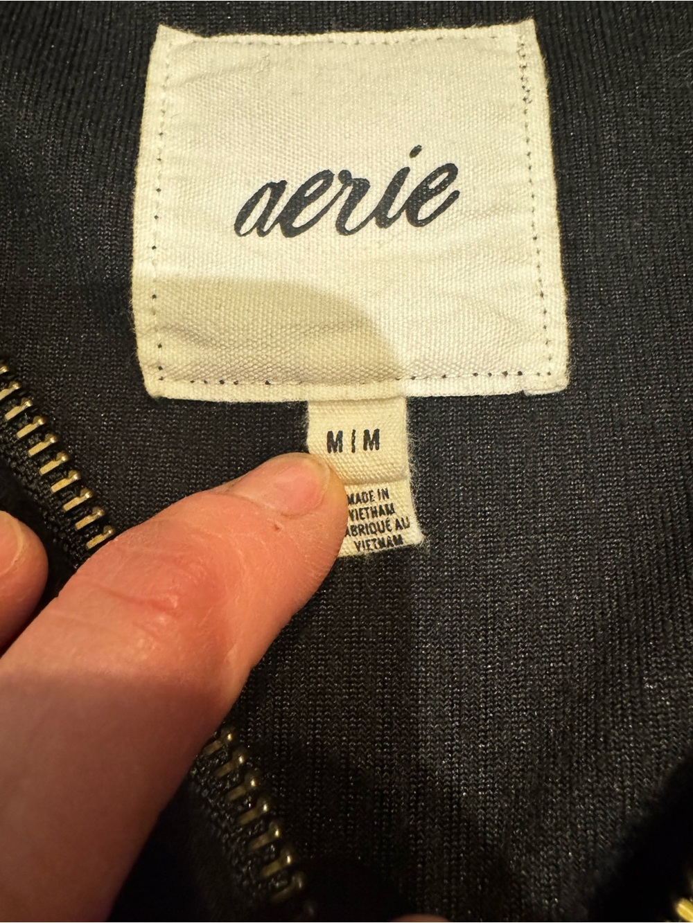 aerie Black Corduroy High-Rise Flare Pants & Jacket Set - Picture 7 of 9